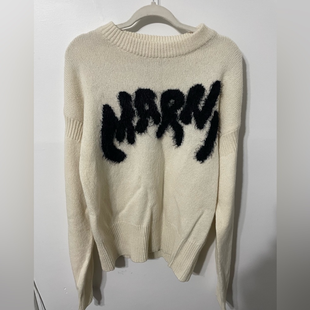 Men’s Marni brushed logo sweater size Large